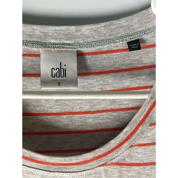 Cabi Striped Ruffled Sleevless Top Size Small - Picture 3 of 5